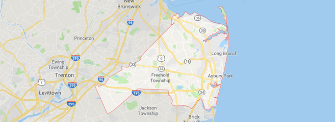 monmouth county new jersey map view