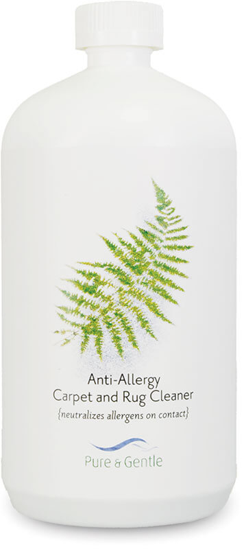anti allergen carpet and upholstery shampoo bottle product image