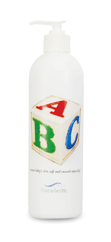 baby care lotion bottle product image