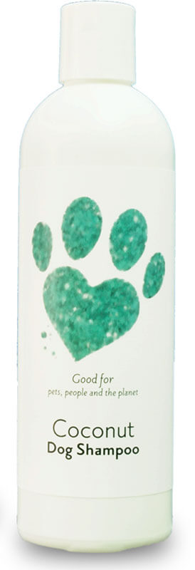 coconut dog shampoo bottle product image