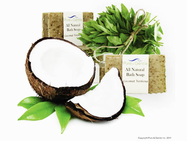 coconut verbena leaves beauty soap product image