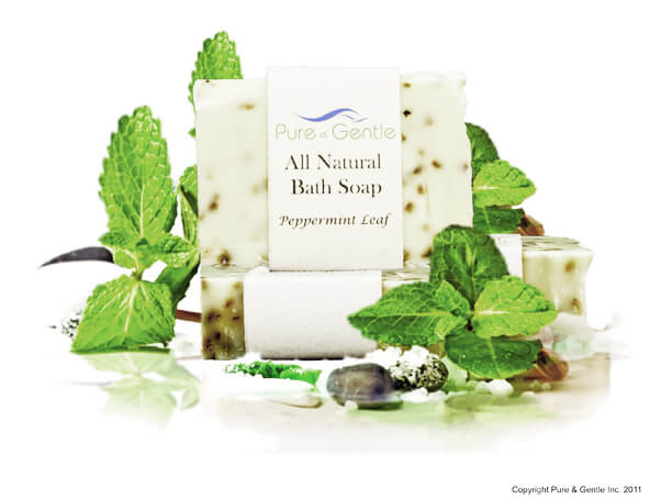 peppermint leaves bath soap product image