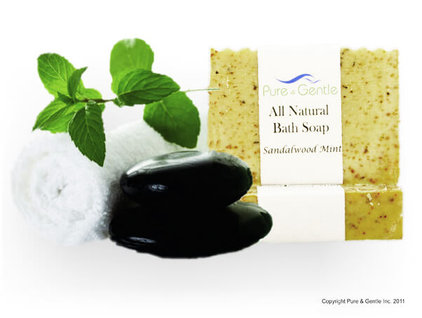 sandalwood bean leaf towel with soap product image