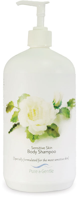 sensitive skin body shampoo bottle product image