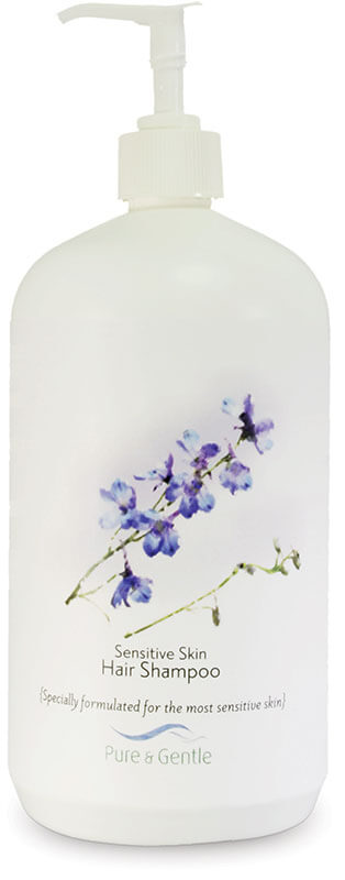 sensitive skin hair shampoo bottle product image
