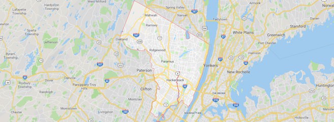 bergen county new jersey map view
