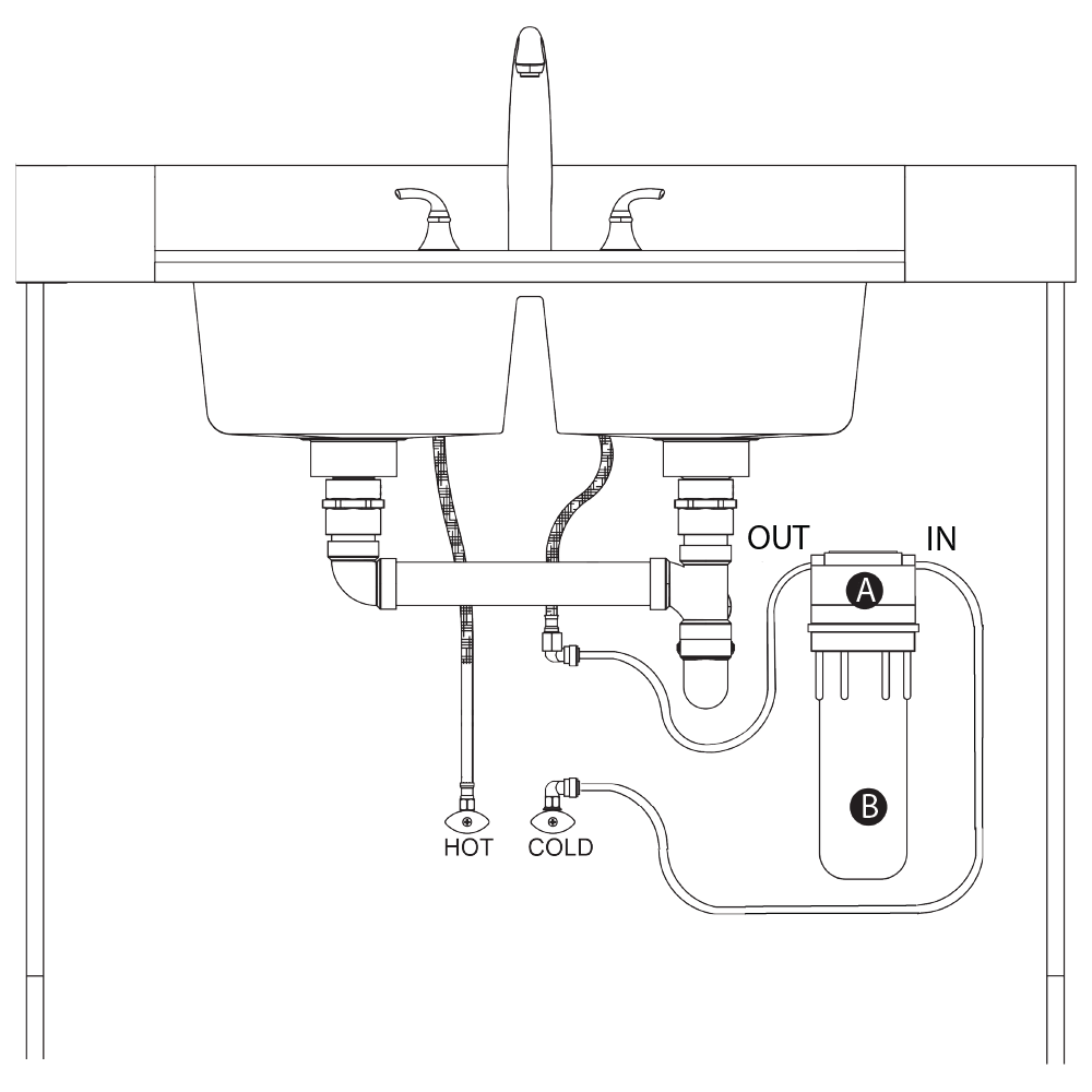 brita pro inch under sink filter diagram